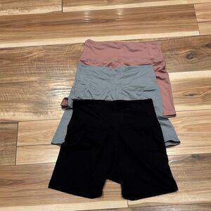 Stylish Women's Shorts - Black, Gray, and Pink